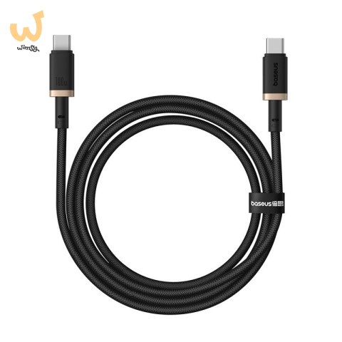 Kabel Baseus Dura Typ C-Typ C 100W 1m czarno-złoty Kabel Baseus Dura Typ C-Typ C 100W 1m czarno-złoty