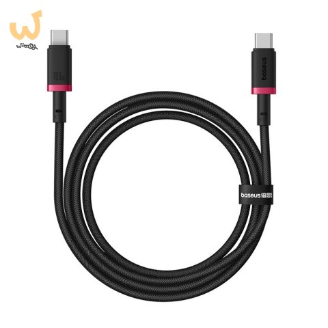 Kabel Baseus Dura Typ C-Typ C 100W 1m (czerwono-czarny) Kabel Baseus Dura Typ C-Typ C 100W 1m (czerwono-czarny)