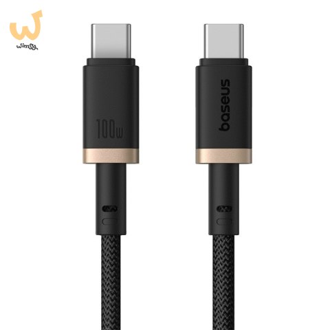 Kabel Baseus Dura Typ C-Typ C 100W 2m (czarno-złoty) Kabel Baseus Dura Typ C-Typ C 100W 2m (czarno-złoty)