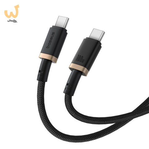 Kabel Baseus Dura Typ C-Typ C 100W 2m (czarno-złoty) Kabel Baseus Dura Typ C-Typ C 100W 2m (czarno-złoty)