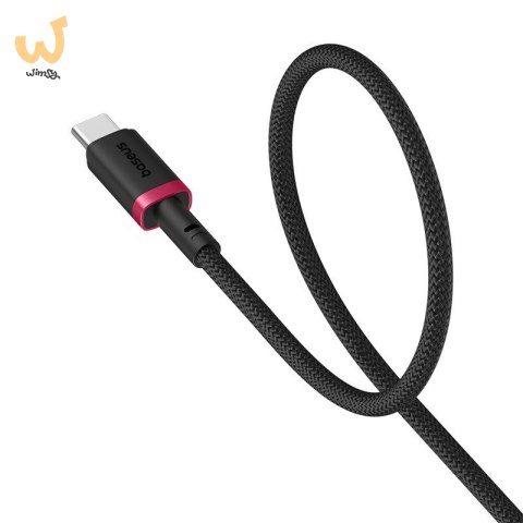 Kabel Baseus Dura USB-Typ C 60W 1m (czerwono-czarny) Kabel Baseus Dura USB-Typ C 60W 1m (czerwono-czarny)