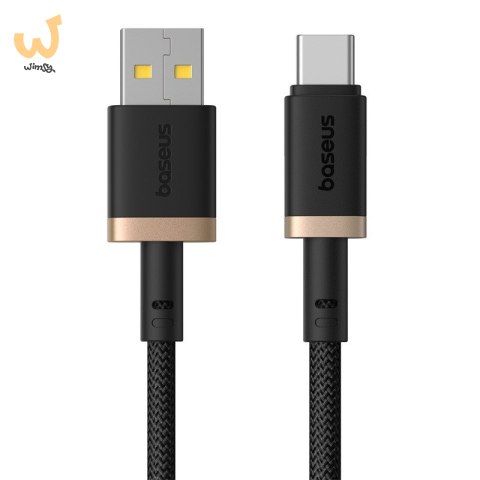 Kabel Baseus Dura USB-Typ C 60W 2m (czarno-złoty) Kabel Baseus Dura USB-Typ C 60W 2m (czarno-złoty)