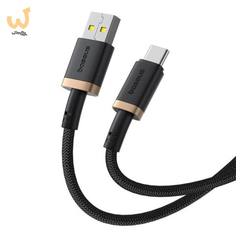 Kabel Baseus Dura USB-Typ C 60W 2m (czarno-złoty) Kabel Baseus Dura USB-Typ C 60W 2m (czarno-złoty)