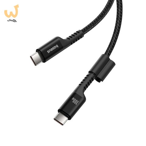 Kabel Baseus Fish-Eye Typ C-Typ C 100W 1m (czarny) Kabel Baseus Fish-Eye Typ C-Typ C 100W 1m (czarny)