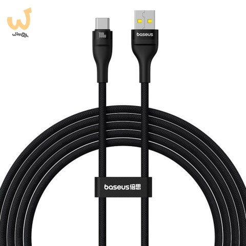 Kabel Baseus Flash 2 USB-USB C 100w 2m (czarny) Kabel Baseus Flash 2 USB-USB C 100w 2m (czarny)