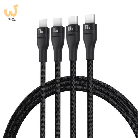 Kabel Baseus Flash Series 3 100W 1,5m (czarny) Kabel Baseus Flash Series 3 100W 1,5m (czarny)
