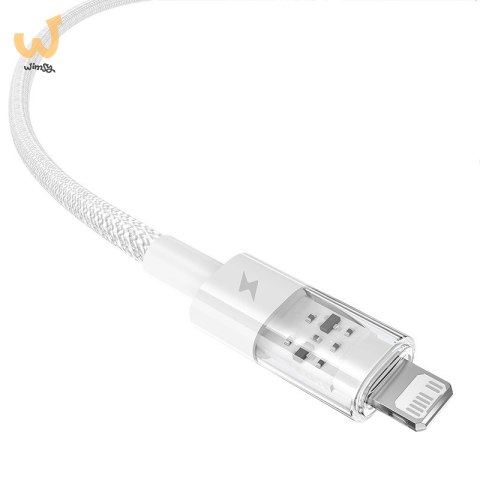 Kabel Baseus Gem 2.4A 1m (biały) Kabel Baseus Gem 2.4A 1m (biały)