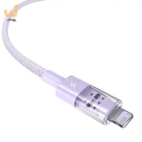 Kabel Baseus Gem 2.4A 1m (fioletowy) Kabel Baseus Gem 2.4A 1m (fioletowy)
