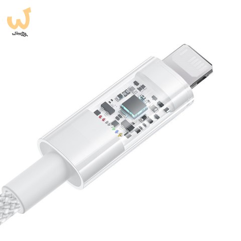 Kabel Baseus Gem 2.4A 2m (biały) Kabel Baseus Gem 2.4A 2m (biały)