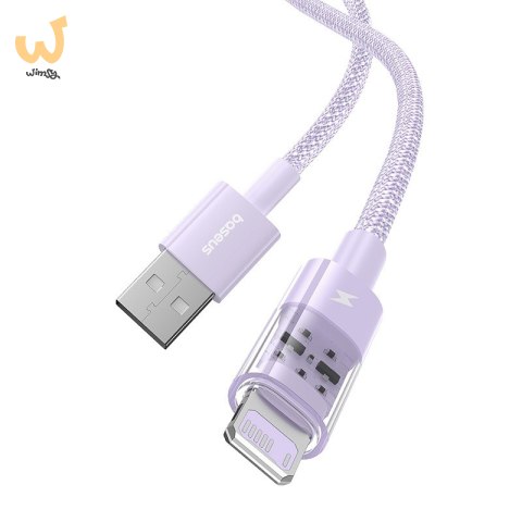 Kabel Baseus Gem 2.4A 2m (fioletowy) Kabel Baseus Gem 2.4A 2m (fioletowy)