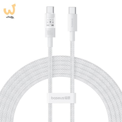 Kabel Baseus Gem Typ C-Typ C 100W 2m (biały) Kabel Baseus Gem Typ C-Typ C 100W 2m (biały)