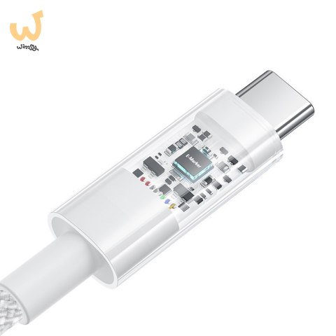 Kabel Baseus Gem Typ C-Typ C 100W 2m (biały) Kabel Baseus Gem Typ C-Typ C 100W 2m (biały)