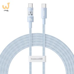Kabel Baseus Gem Typ C-Typ C 100W 2m (niebieski)