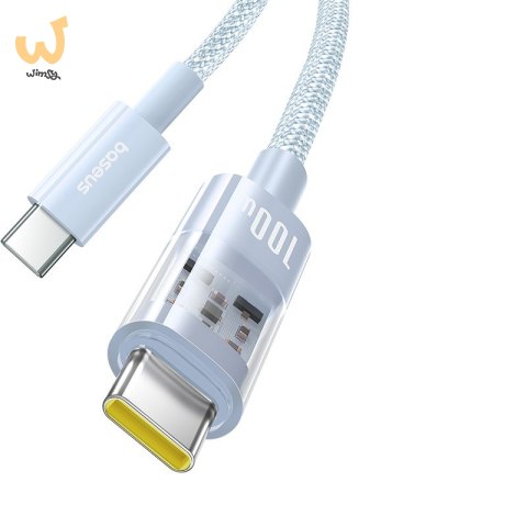 Kabel Baseus Gem Typ C-Typ C 100W 2m (niebieski) Kabel Baseus Gem Typ C-Typ C 100W 2m (niebieski)