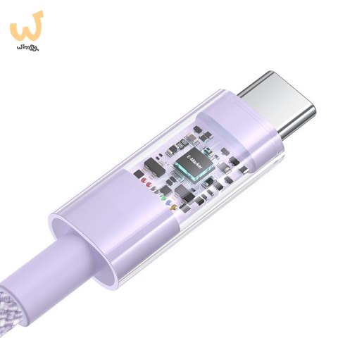 Kabel Baseus Gem Typ C-Typc C 100W 2m (fioletowy) Kabel Baseus Gem Typ C-Typc C 100W 2m (fioletowy)
