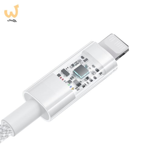 Kabel Baseus Gem USB C-IP 20W 1m (biały) Kabel Baseus Gem USB C-IP 20W 1m (biały)