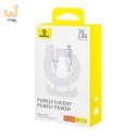 Kabel Baseus Gem USB C-IP 20W 2m (fioletowy)