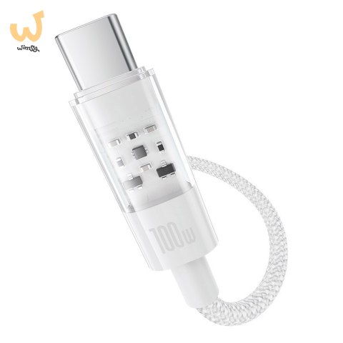 Kabel Baseus Gem USB-USB C 100W 1m (biały) Kabel Baseus Gem USB-USB C 100W 1m (biały)