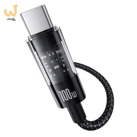 Kabel Baseus Gem USB-USB C 100W 2m (czarny) Kabel Baseus Gem USB-USB C 100W 2m (czarny)
