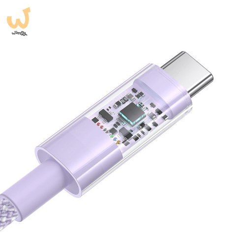 Kabel Baseus Gem USB-USB C 100W 2m (fioletowy) Kabel Baseus Gem USB-USB C 100W 2m (fioletowy)