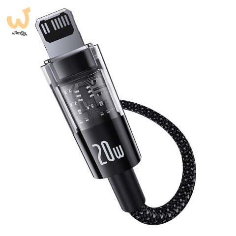 Kabel Baseus Gem USP C-IP 20W 2m (czarny) Kabel Baseus Gem USP C-IP 20W 2m (czarny)