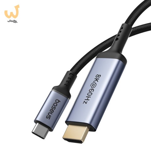Kabel Baseus High Definition USB C-HDMI 8K 1,5m (czarny) Kabel Baseus High Definition USB C-HDMI 8K 1,5m (czarny)