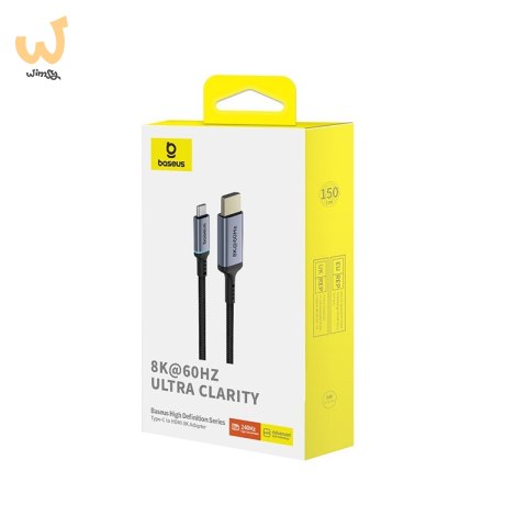 Kabel Baseus High Definition USB C-HDMI 8K 1,5m (czarny) Kabel Baseus High Definition USB C-HDMI 8K 1,5m (czarny)