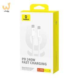 Kabel Baseus Superior Typ C-Typ C 240W 1m (biały)