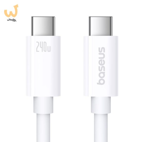Kabel Baseus Superior Typ C-Typ C 240W 1m (biały) Kabel Baseus Superior Typ C-Typ C 240W 1m (biały)