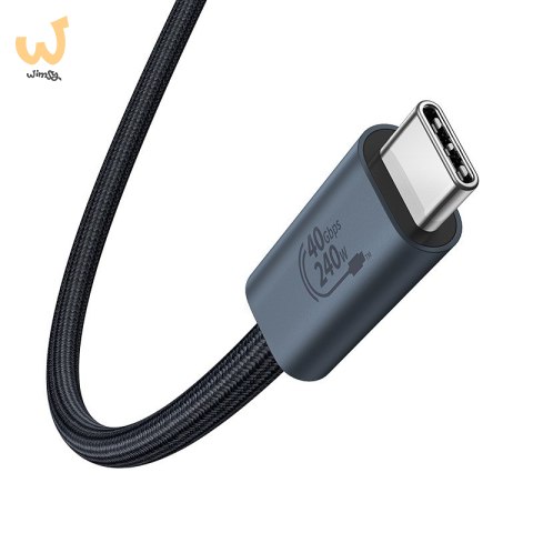 Kabel Baseus Typ C-Typ C 240W 1m (czarny) Kabel Baseus Typ C-Typ C 240W 1m (czarny)