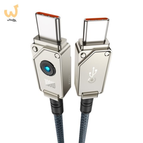 Kabel Baseus Unbreakable Typ C-Typ C 100W 1m (biały) Kabel Baseus Unbreakable Typ C-Typ C 100W 1m (biały)