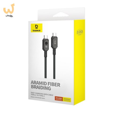 Kabel Baseus Unbreakable Typ C-Typ C 100W 1m (czarny) Kabel Baseus Unbreakable Typ C-Typ C 100W 1m (czarny)