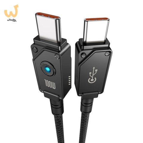 Kabel Baseus Unbreakable Typ C-Typ C 100W 2m (czarny) Kabel Baseus Unbreakable Typ C-Typ C 100W 2m (czarny)