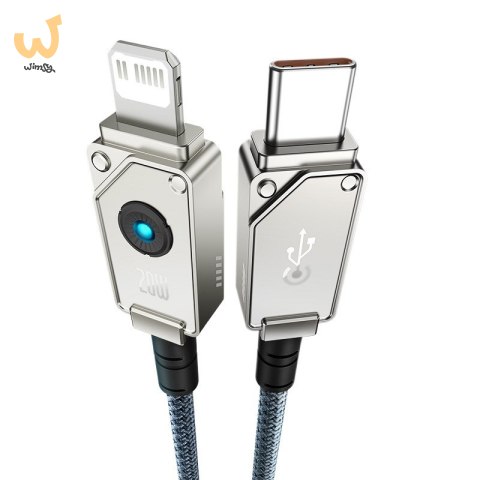Kabel Baseus Unbreakable USB C-IP 20W 1m (biały) Kabel Baseus Unbreakable USB C-IP 20W 1m (biały)
