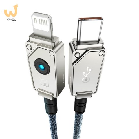 Kabel Baseus Unbreakable USB C-IP 20W 2m (biały) Kabel Baseus Unbreakable USB C-IP 20W 2m (biały)