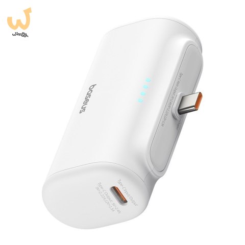 Powerbank Baseus Compact 5000mAh USB-C (biały) Powerbank Baseus Compact 5000mAh USB-C (biały)