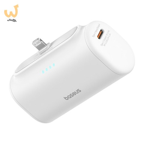 Powerbank Baseus Compact IP 5000mAh 20W USB-C/Lightning (biały) Powerbank Baseus Compact IP 5000mAh 20W USB-C/Lightning (biały)