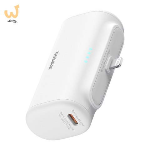 Powerbank Baseus Compact IP 5000mAh 20W USB-C/Lightning (biały) Powerbank Baseus Compact IP 5000mAh 20W USB-C/Lightning (biały)