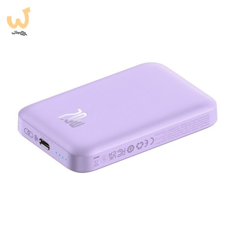 Powerbank Baseus Magnetic Mini Air 6000mAh (fiolet) Powerbank Baseus Magnetic Mini Air 6000mAh (fiolet)