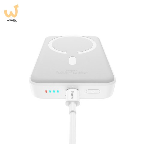 Powerbank Baseus Magnetic Mini Air Wireless 10000mAh 20W+kabel USB C-USB C (biały) Powerbank Baseus Magnetic Mini Air Wireless 10000mAh 20W+kabel USB C-USB C (biały)