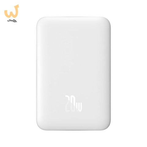 Powerbank Baseus Magnetic Mini Air Wireless 10000mAh 20W+kabel USB C-USB C (biały) Powerbank Baseus Magnetic Mini Air Wireless 10000mAh 20W+kabel USB C-USB C (biały)