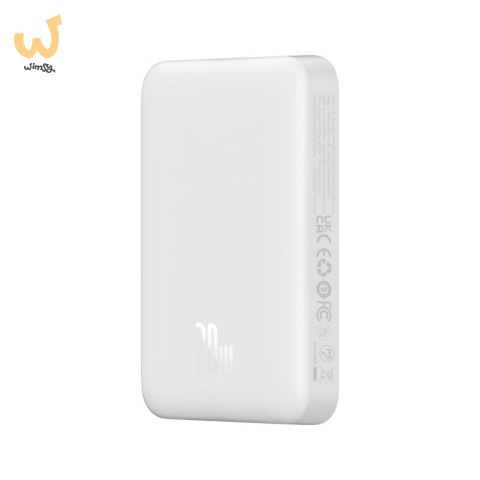 Powerbank Baseus Magnetic Mini Air Wireless 10000mAh 20W+kabel USB C-USB C (biały) Powerbank Baseus Magnetic Mini Air Wireless 10000mAh 20W+kabel USB C-USB C (biały)