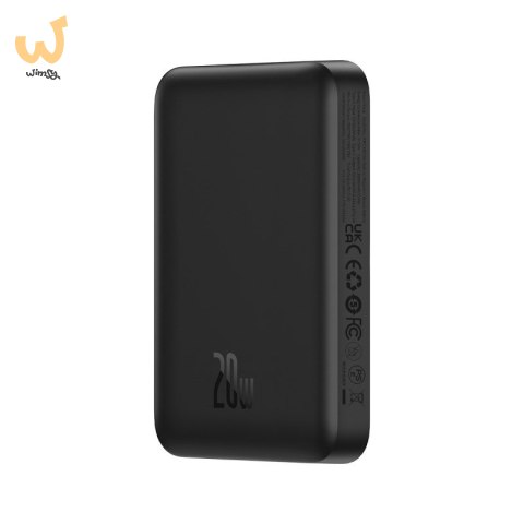 Powerbank Baseus Magnetic Mini Air Wireless 10000mAh 20W+kabel USB C-USB C (czarny) Powerbank Baseus Magnetic Mini Air Wireless 10000mAh 20W+kabel USB C-USB C (czarny)