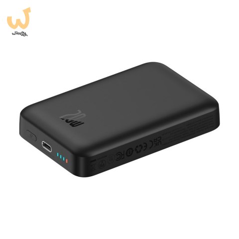 Powerbank Baseus Magnetic Mini Air Wireless 10000mAh 20W+kabel USB C-USB C (czarny) Powerbank Baseus Magnetic Mini Air Wireless 10000mAh 20W+kabel USB C-USB C (czarny)