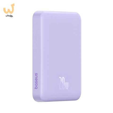 Powerbank Baseus Magnetic Mini Air Wireless 10000mAh 20W+kabel USB C-USB C (fiolet)