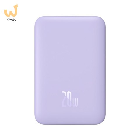 Powerbank Baseus Magnetic Mini Air Wireless 10000mAh 20W+kabel USB C-USB C (fiolet) Powerbank Baseus Magnetic Mini Air Wireless 10000mAh 20W+kabel USB C-USB C (fiolet)