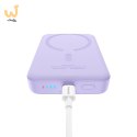 Powerbank Baseus Magnetic Mini Air Wireless 10000mAh 20W+kabel USB C-USB C (fiolet)