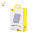 Powerbank Baseus Magnetic Mini Air Wireless 10000mAh 20W+kabel USB C-USB C (fiolet)