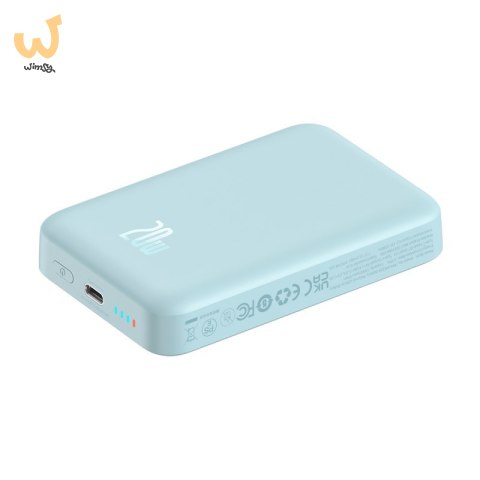 Powerbank Baseus Magnetic Mini Air Wireless 10000mAh 20W+kabel USB C-USB C (niebieski) Powerbank Baseus Magnetic Mini Air Wireless 10000mAh 20W+kabel USB C-USB C (niebieski)