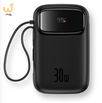 Powerbank Baseus Qpow 2 10000mAh 30W 2xUSB-C (czarny) Powerbank Baseus Qpow 2 10000mAh 30W 2xUSB-C (czarny)